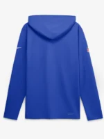 Men's Nike Royal Los Angeles Rams Sideline Game On Lightweight Long Sleeve Hooded Dri-FIT Top