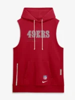 Men's Nike Scarlet San Francisco 49ers Sideline Standard Issue Dri-FIT Sleeveless Hoodie