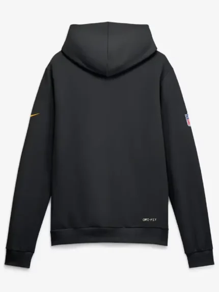 Men's Pittsburgh Steelers Nike Black-Grey Sideline Standard Issue Top Prospect Dri-FIT Hoodie