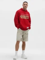 Men's San Francisco 49ers lululemon College Crimson Steady State Pullover Hoodie