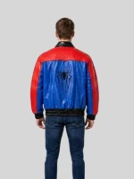 Men’s Spiderman Red & Blue Leather Jacket