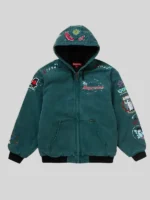 Men's Supreme AOI Hooded Work Jacket Green