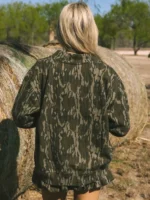 Mossy Oak Mock Neck Oversized Sweatshirt