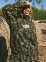 Mossy Oak Mock Neck Sweatshirt Camo