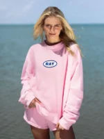 Mossy Oak Mock Neck Sweatshirt Pink