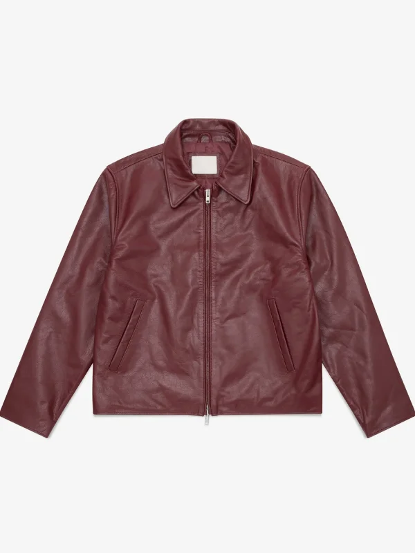 Mutimer Linea Leather Jacket Burgundy Mutimer Linea Leather Jacket Burgundy