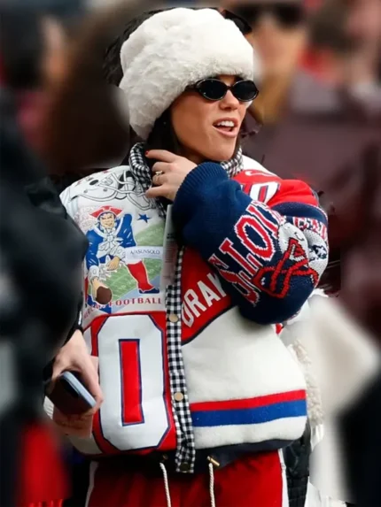 NFL Team New England Patriots Drake Maye Wife Jacket