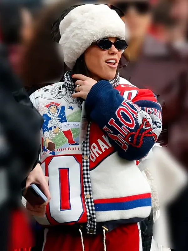 NFL Team New England Patriots Drake Maye Wife Jacket NFL Team New England Patriots Drake Maye Wife Jacket