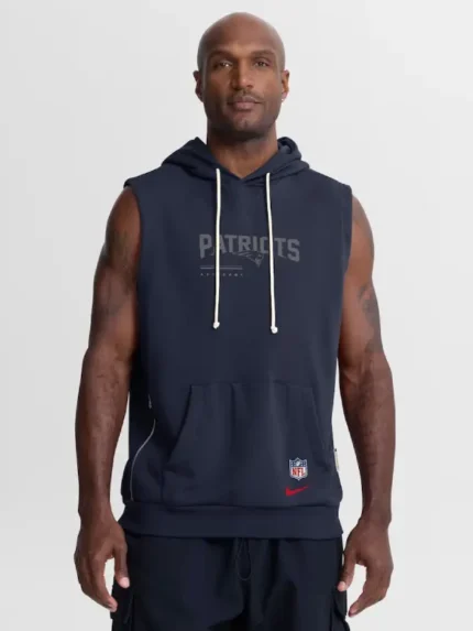 New England Patriots Nike Sideline Sleeveless Hoodie