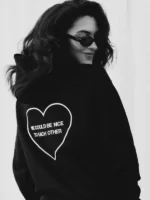 Nice To Each Other Olivia Dean Hoodie Black