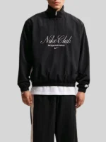Nike Club International 1-2 Zip Jacket Black