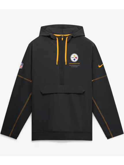 Nike Pittsburgh Steelers 2026 Black Sideline Anorak Jacket