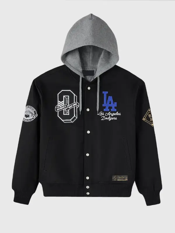 OVO Dodgers Insulated Twill Bomber Jacket Black OVO Dodgers Insulated Twill Bomber Jacket Black