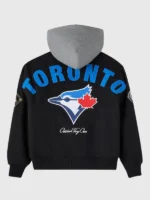 OVO Toronto Blue Jays Twill Bomber Jacket Black