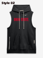 Ohio State Buckeyes Nike 2026 Sideline Sleeveless Dri-FIT Hoodie Black
