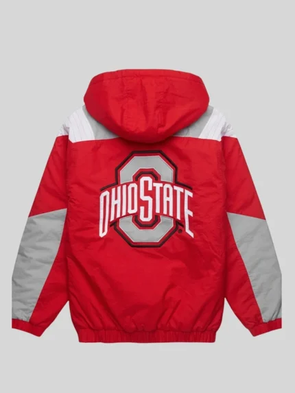 Ohio State Red Half Zip Jacket