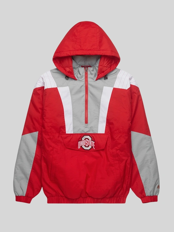 Ohio State Red Pullover Jacket Ohio State Red Pullover Jacket