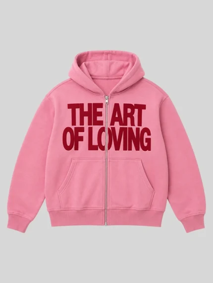 Olivia Dean The Art Of Loving Pink Hoodie