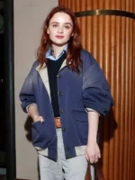 PFW 2026 Joey King Blue Jacket