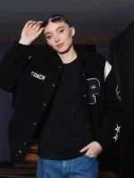 Paige Bueckers Black Varsity Jacket Custom Coach