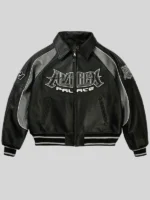 Palace x Avirex Black Leather Jacket
