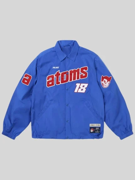 Palace x Ebbets Atoms 18 Blue Nylon Coach Jacket
