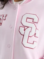 Pink White Southern California Varsity Jacket 2026