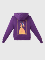Purple Beauty And The Beast Fleece Zip Up Hoodie