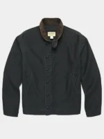 RRL Corduroy-Collar Cotton Deck Jacket Black