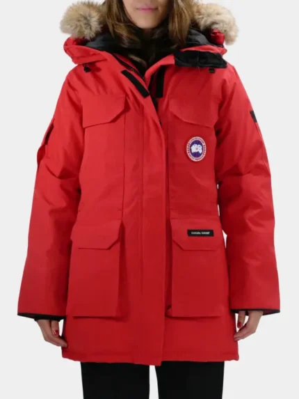 Red Canada Goose Down Jacket