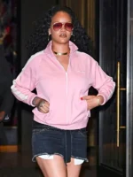 Rihanna Pink MIU MIU Jacket