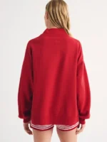 San Francisco 49ers Abercrombie Funnel Neck Sweatshirt Red
