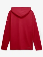 San Francisco 49ers Nike Sideline Game On Lightweight Long Sleeve Hooded Dri-FIT Top - Scarlet