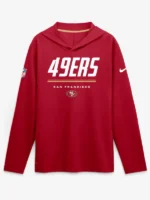 San Francisco 49ers Nike Sideline Game On Long Sleeve Hooded T-shirt