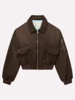 Scarlet And Sam Bomber Jacket Brown
