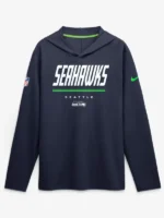 Seattle Seahawks Nike Sideline Game On Long Sleeve Hooded T-shirt