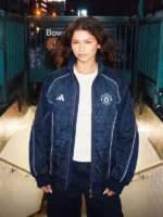 Spider-Man Manchester United Blue Zipper Jacket