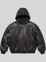 Supreme Studded Hooded Black Jacket