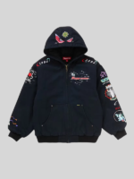 Supreme aoi embroidered jacket Black