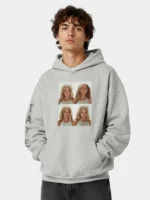 Tate Mcrae Mind Pullover Hoodie Grey