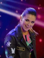 Tegan Nox WWE Jacket Brown Leather