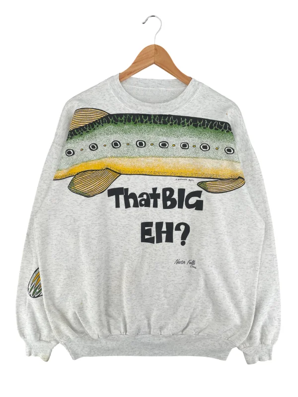 That Big Eh Fish Sweatshirt Grey That Big Eh Fish Sweatshirt Grey