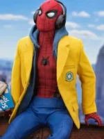 Tom Holland Spider-Man Homecoming Yellow Wool Jacket