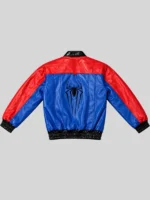 Tom Holland Spider-Man Leather Jacket Red and Blue