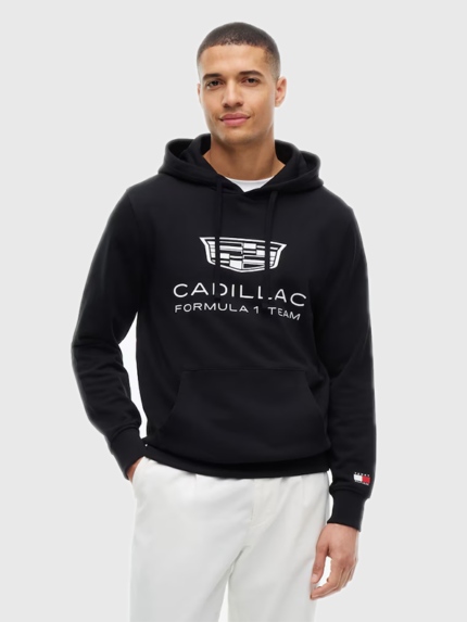 Tommy Hilfiger Cadillac F1 Team Black Shield Hoodie
