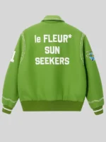 Tyler The Creator GOLF le FLEUR Sunseeker Green Wool Varsity Jacket