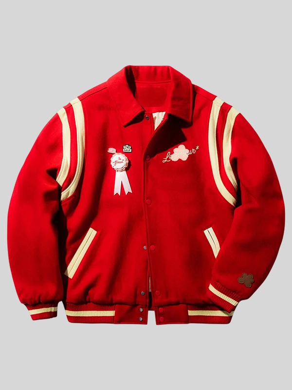 Tyler The Creator Petalers Red Varsity Jacket Tyler The Creator Petalers Red Varsity Jacket