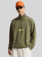US Open Oversize Quarter-Zip Pullover green sweatshirt