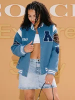 WNBA All-Star Game 2026 Azzi Fudd Blue Varsity Jacket