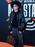 WNBA All-Star Game 2026 Olivia Miles Custom Coach Black Leather Jacket